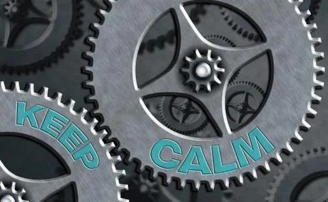 Word writing text Keep Calm. Business concept for remain composure over Ilustração Stock