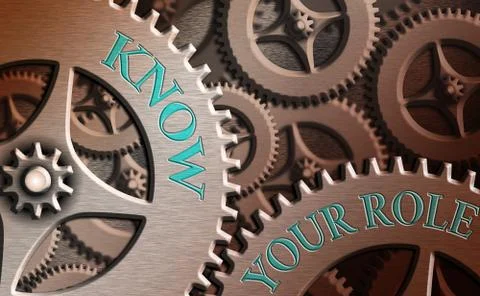 Word writing text Know Your Role. Business concept for end acting outside who Illustrazione stock