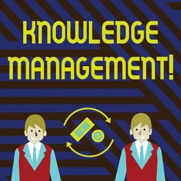 Word writing text Knowledge Management. Business concept for efficient handling Stockillustratie