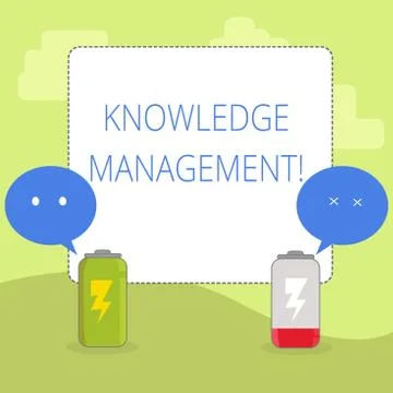 Word writing text Knowledge Management. Business concept for efficient handling Illustration