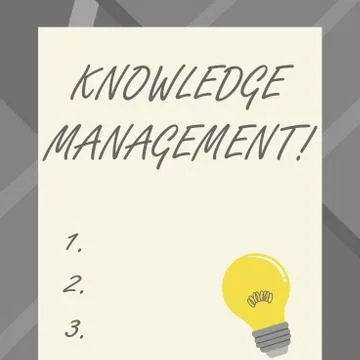 Word writing text Knowledge Management. Business concept for efficient handling イラスト素材