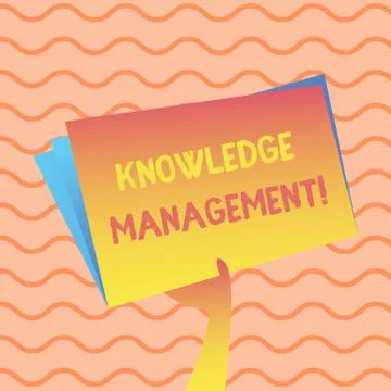 Word writing text Knowledge Management. Business concept for efficient handling イラスト素材