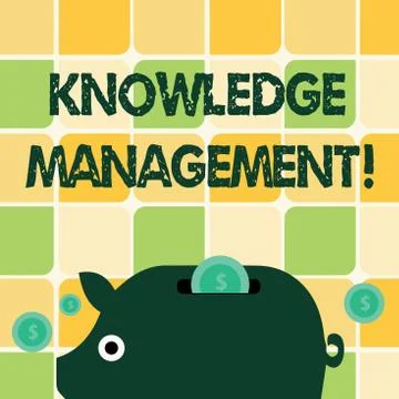 Word writing text Knowledge Management. Business concept for efficient handling イラスト素材
