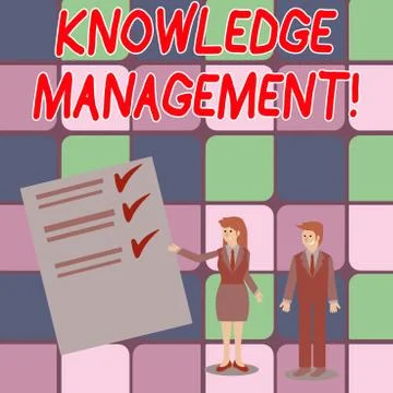 Word writing text Knowledge Management. Business concept for efficient handling イラスト素材