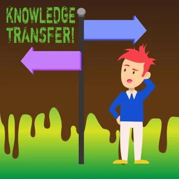 Word writing text Knowledge Transfer. Business concept for sharing or Stock Illustration