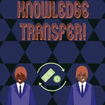 Word writing text Knowledge Transfer. Business concept for sharing or Stock Illustration