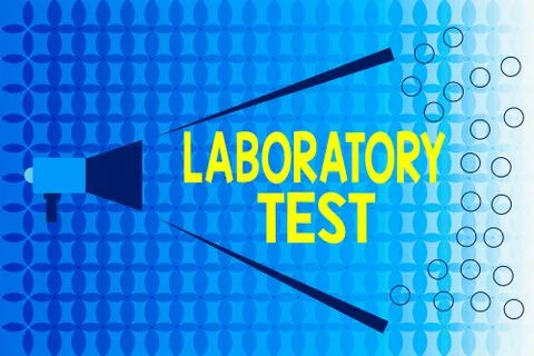Word writing text Laboratory Test. Business concept for Determination of a Stock Illustration
