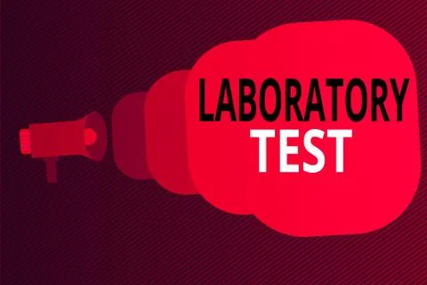 Word writing text Laboratory Test. Business concept for Determination of a Stock Illustration