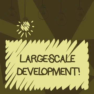 Word writing text Large Scale Development. Business concept for Develop on an イラスト素材