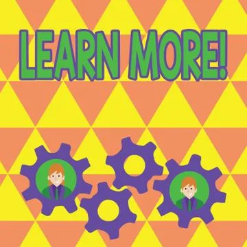 Word writing text Learn More. Business concept for Study harder Develop new Ilustración de archivo