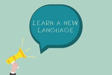 Word writing text Learn A New Language. Business concept for Study Words other Ilustración de archivo