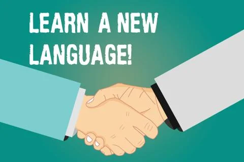 Word writing text Learn A New Language. Business concept for Study Words other Ilustración de archivo