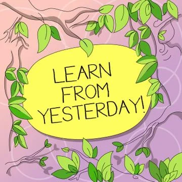 Word writing text Learn From Yesterday. Business concept for Boost the amount of Illustrazione stock