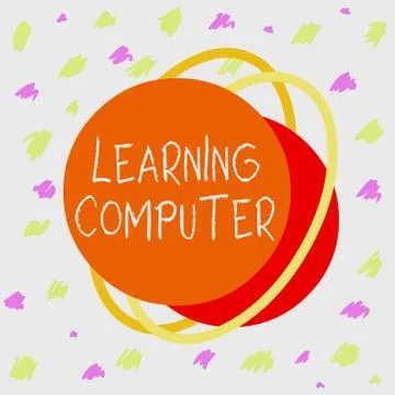Word writing text Learning Computer. Business concept for learn more about each Illustrazione stock