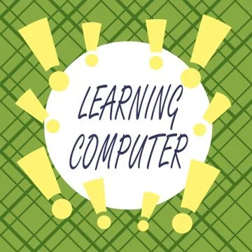 Word writing text Learning Computer. Business concept for learn more about each Stock Illustration