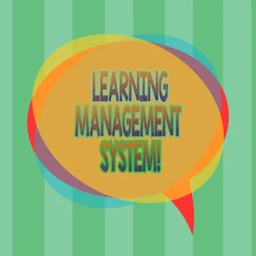 Word writing text Learning Management System. Business concept for software イラスト素材