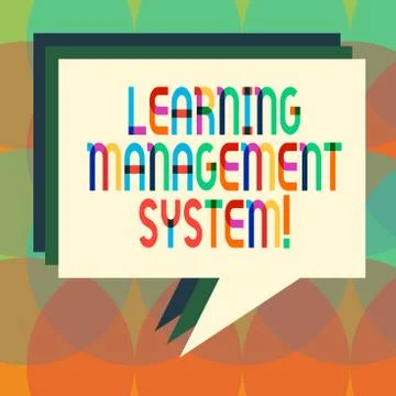 Word writing text Learning Management System. Business concept for software Stock Illustration