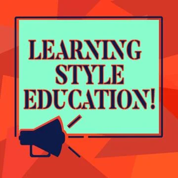 Word writing text Learning Style Education. Business concept for Method or Stock Illustration