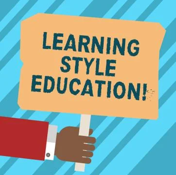 Word writing text Learning Style Education. Business concept for Method or Stock Illustration