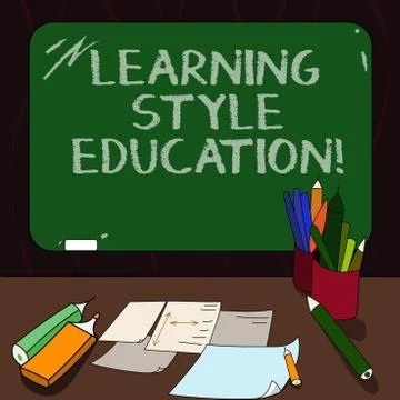 Word writing text Learning Style Education. Business concept for Method or Stock Illustration
