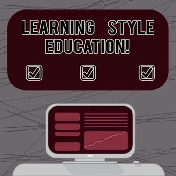 Word writing text Learning Style Education. Business concept for Method or Stock Illustration