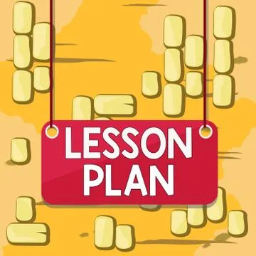 Word writing text Lesson Plan. Business concept for a teacher s is detailed イラスト素材