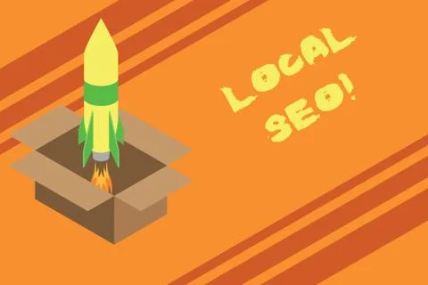 Word writing text Local Seo. Business concept for incredibly effective way to Stock Illustration