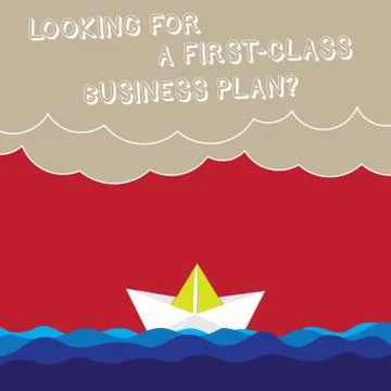 Word writing text Looking For A First Class Business Plan. Business concept for Stock Illustration