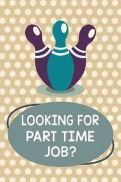 Word writing text Looking For Part Time Job question. Business concept for to イラスト素材
