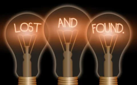 Word writing text Lost And Found. Business concept for a place where lost items Stock Illustration
