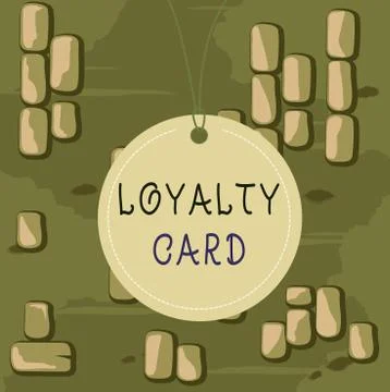 Word writing text Loyalty Card. Business concept for used to record credit Stockillustratie