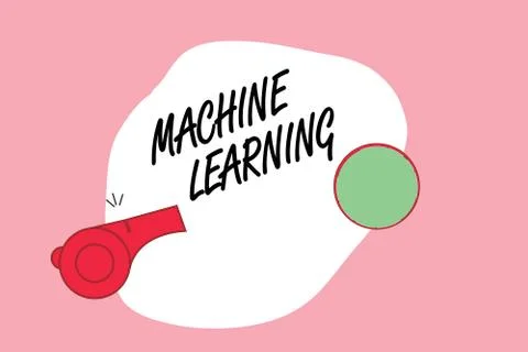 Word writing text Machine Learning. Business concept for give computers the Illustrazione stock