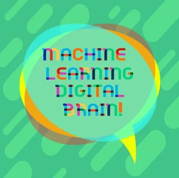 Word writing text Machine Learning Digital Brain. Business concept for Stockillustratie