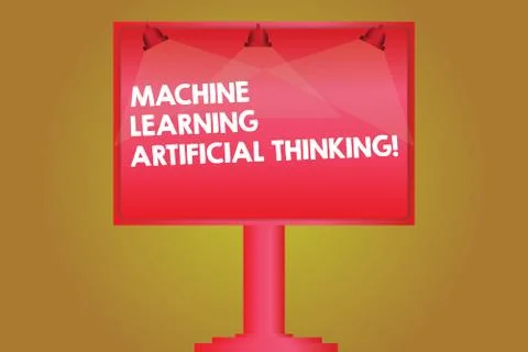 Word writing text Machine Learning Artificial Thinking. Business concept for 스톡 일러스트