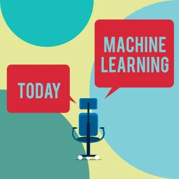Word writing text Machine Learning. Business concept for give computers the Stock Illustration