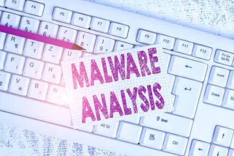Word writing text Malware Analysis. Business concept for performs deep analysis 스톡 사진