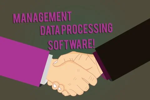 Word writing text Management Data Processing Software. Business concept for 스톡 일러스트