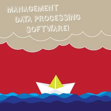 Word writing text Management Data Processing Software. Business concept for Stock Illustration