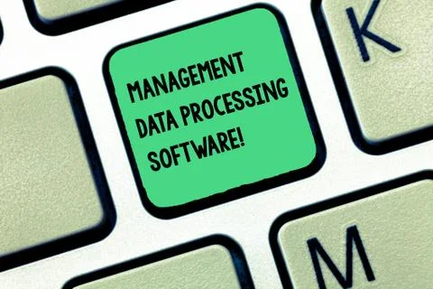 Word writing text Management Data Processing Software. Business concept for Foto stock