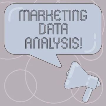 Word writing text Marketing Data Analysis. Business concept for Collecting data Illustrazione stock