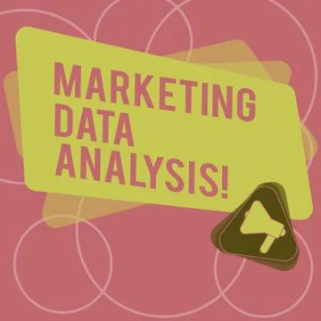 Word writing text Marketing Data Analysis. Business concept for Collecting data Stock Illustration