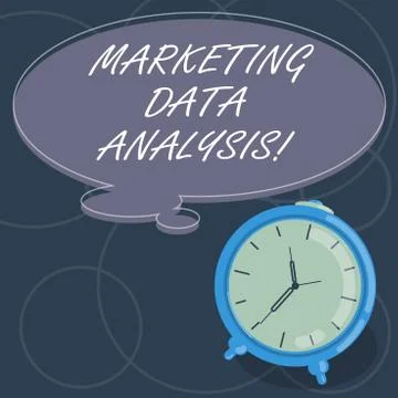 Word writing text Marketing Data Analysis. Business concept for Collecting data Illustrazione stock