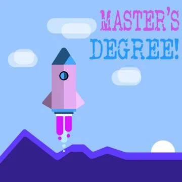 Word writing text Master S Degree. Business concept for academic degree awarded イラスト素材