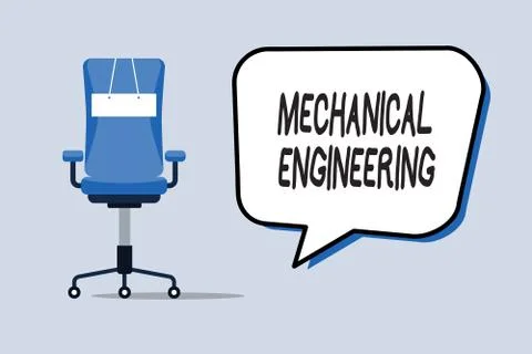Word writing text Mechanical Engineering. Business concept for deals with Design Stock Illustration