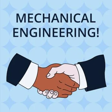 Word writing text Mechanical Engineering. Business concept for deals with Design Stock Illustration