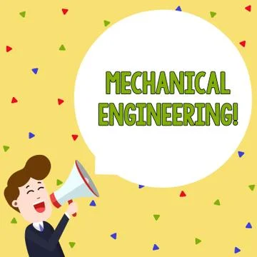 Word writing text Mechanical Engineering. Business concept for deals with Design Stock Illustration