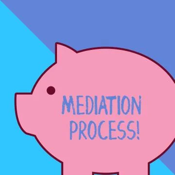 Word writing text Mediation Process. Business concept for informal and flexible イラスト素材