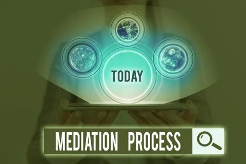 Word writing text Mediation Process. Business concept for informal and flexible Stock Photos
