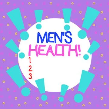 Word writing text Men S Health. Business concept for state of complete physical 스톡 일러스트