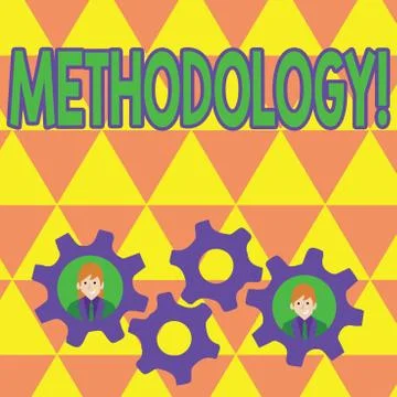 Word writing text Methodology. Business concept for System of Methods used in a Stock Illustration
